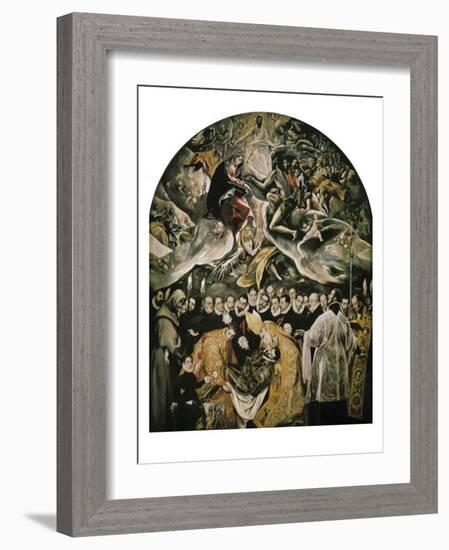 The Burial of Count Orgaz-El Greco-Framed Art Print