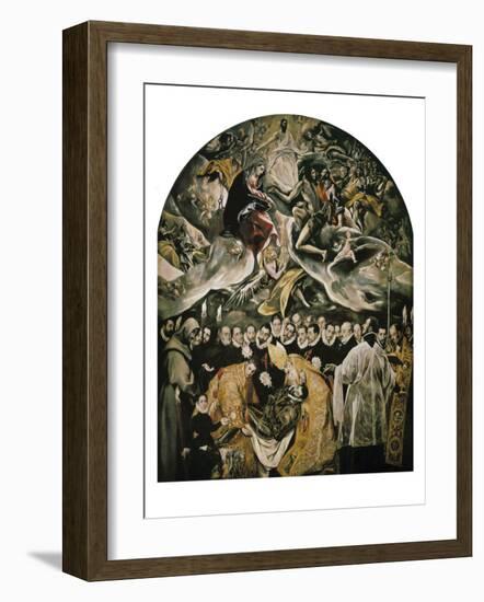 The Burial of Count Orgaz-El Greco-Framed Art Print