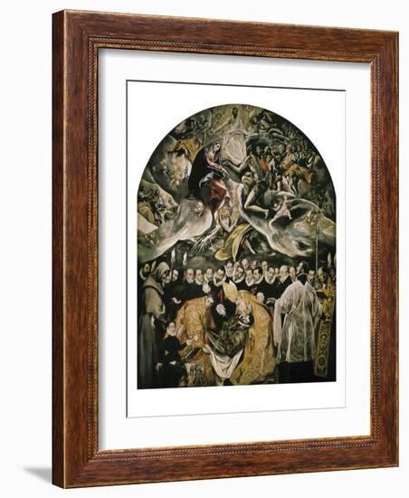 The Burial of Count Orgaz-El Greco-Framed Art Print