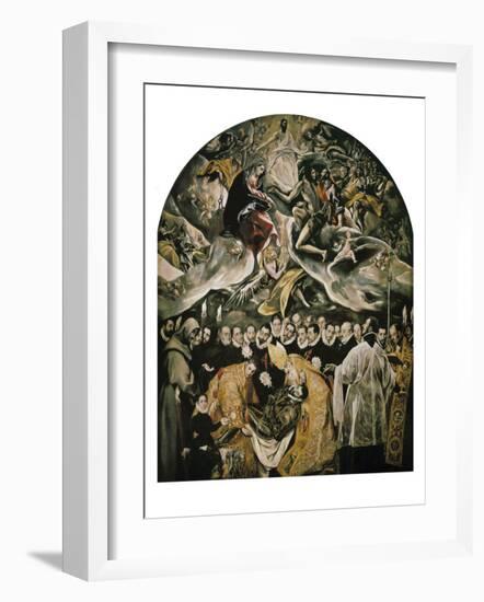 The Burial of Count Orgaz-El Greco-Framed Art Print