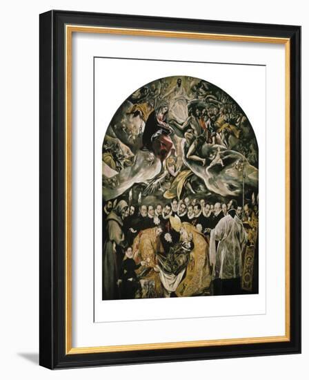 The Burial of Count Orgaz-El Greco-Framed Art Print