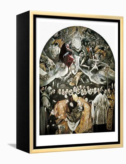 The Burial of Count Orgaz-El Greco-Framed Stretched Canvas