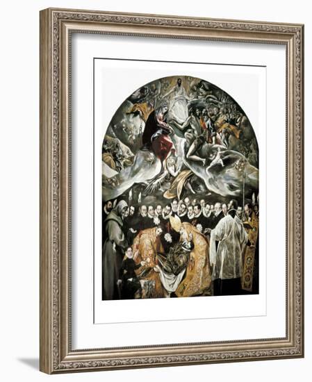 The Burial of Count Orgaz-El Greco-Framed Art Print