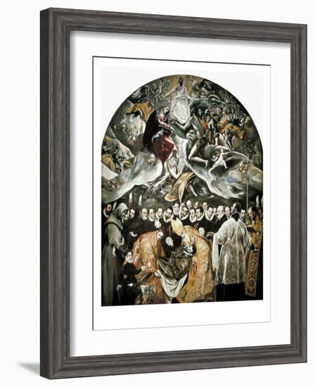 The Burial of Count Orgaz-El Greco-Framed Art Print