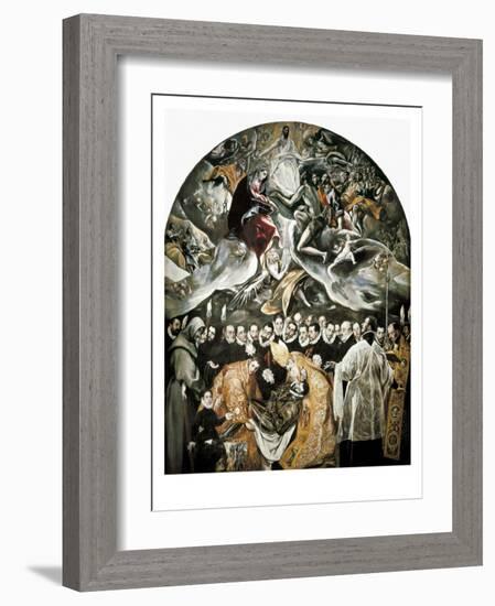 The Burial of Count Orgaz-El Greco-Framed Art Print