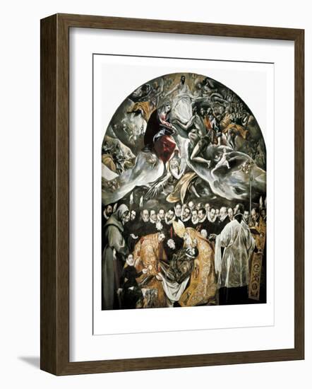 The Burial of Count Orgaz-El Greco-Framed Art Print