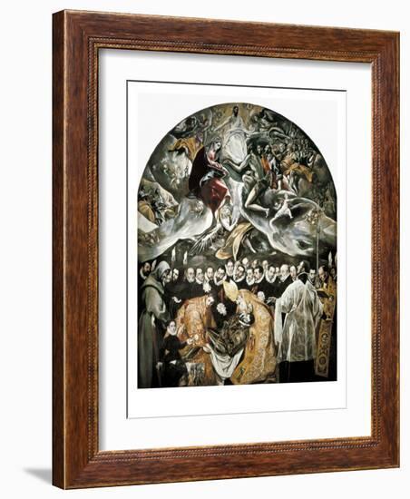The Burial of Count Orgaz-El Greco-Framed Art Print