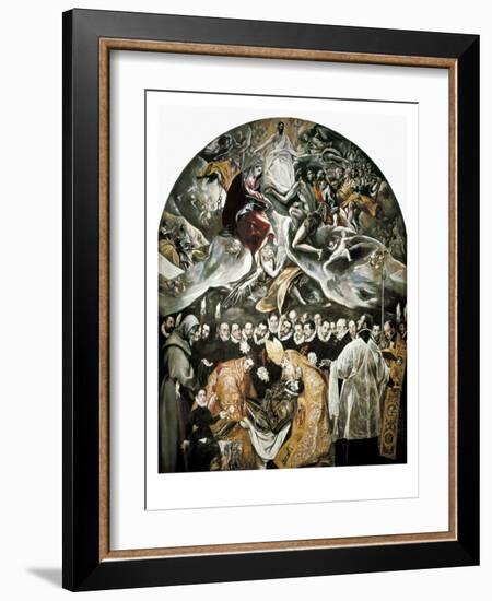 The Burial of Count Orgaz-El Greco-Framed Art Print