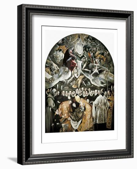 The Burial of Count Orgaz-El Greco-Framed Art Print