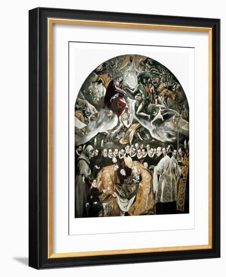 The Burial of Count Orgaz-El Greco-Framed Art Print