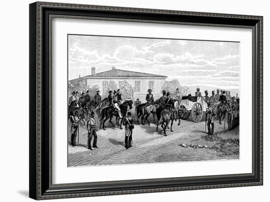 The Burial of Lord Raglan Near Sevasopol, 1855-William Simpson-Framed Giclee Print