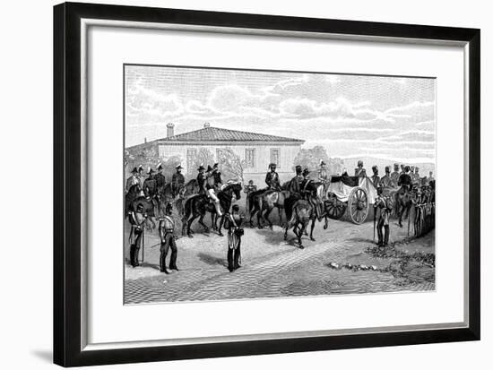 The Burial of Lord Raglan Near Sevasopol, 1855-William Simpson-Framed Giclee Print