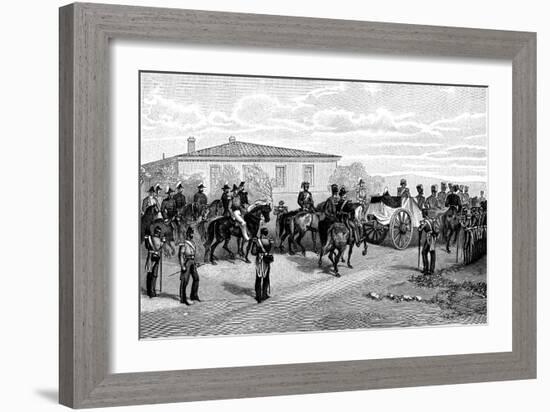 The Burial of Lord Raglan Near Sevastopol, Crimea, Russia, 1855-William Simpson-Framed Giclee Print