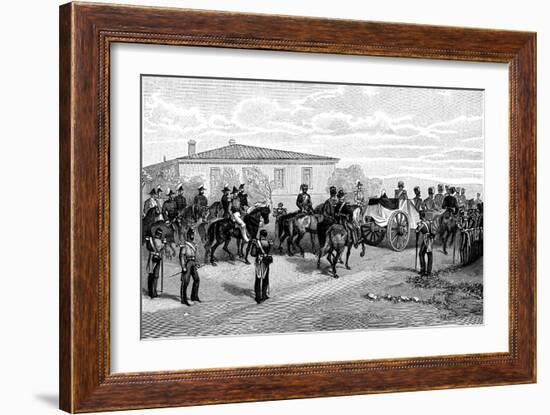 The Burial of Lord Raglan Near Sevastopol, Crimea, Russia, 1855-William Simpson-Framed Giclee Print