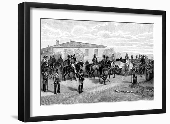 The Burial of Lord Raglan Near Sevastopol, Crimea, Russia, 1855-William Simpson-Framed Giclee Print