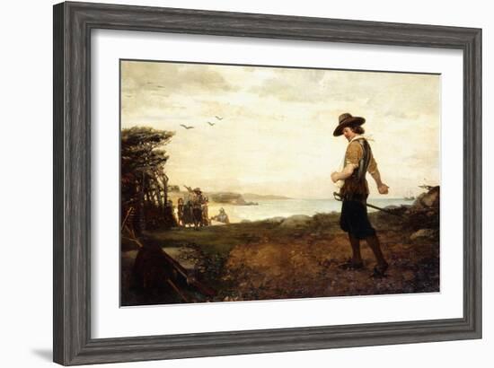 The Burial of Rose Standish, 1870-Henry Bacon-Framed Giclee Print