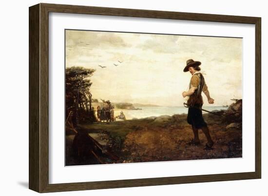 The Burial of Rose Standish, 1870-Henry Bacon-Framed Giclee Print