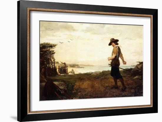 The Burial of Rose Standish, 1870-Henry Bacon-Framed Giclee Print