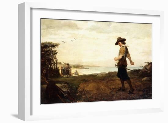The Burial of Rose Standish, 1870-Henry Bacon-Framed Giclee Print