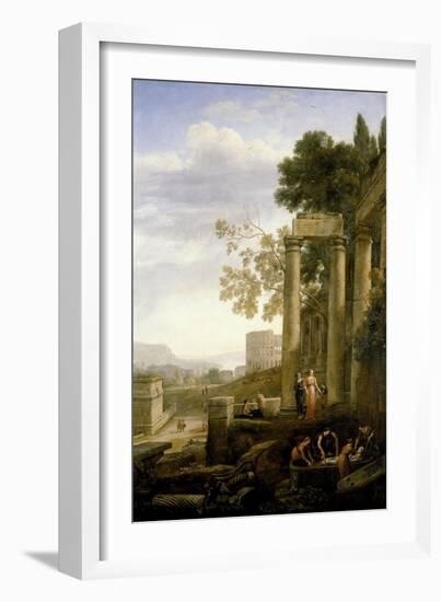 The Burial of Saint Seraphia, 1639-1640-Claude Lorraine-Framed Giclee Print