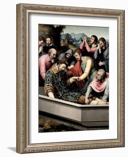 The Burial of Saint Steven, Ca. 1562-Juan De juanes-Framed Giclee Print