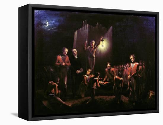 The Burial of Sir John Moore at La Coruna, 1809-Thomas Ballard-Framed Premier Image Canvas