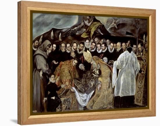 The Burial of the Count of Orgaz, 1586-1588-Jorge Manuel Theotocopuli-Framed Premier Image Canvas