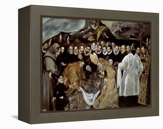 The Burial of the Count of Orgaz, 1586-1588-Jorge Manuel Theotocopuli-Framed Premier Image Canvas