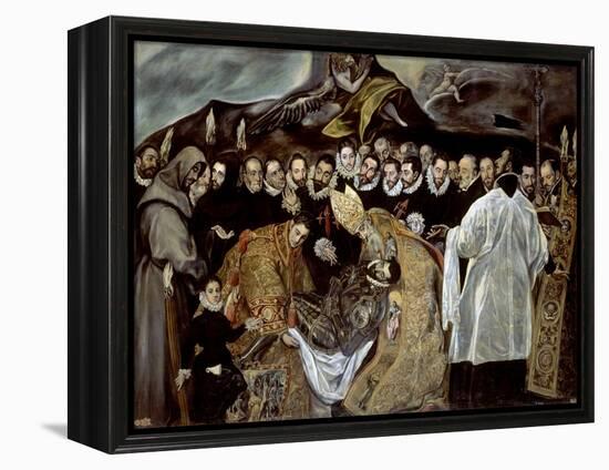 The Burial of the Count of Orgaz, 1586-1588-Jorge Manuel Theotocopuli-Framed Premier Image Canvas