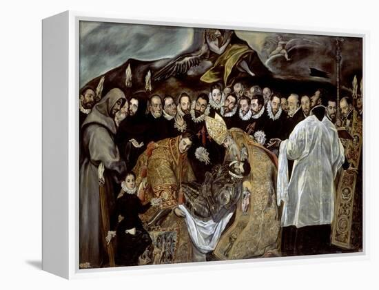 The Burial of the Count of Orgaz, 1586-1588-Jorge Manuel Theotocopuli-Framed Premier Image Canvas