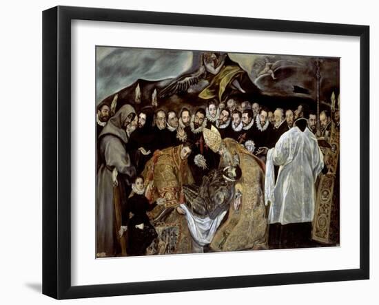 The Burial of the Count of Orgaz, 1586-1588-Jorge Manuel Theotocopuli-Framed Giclee Print
