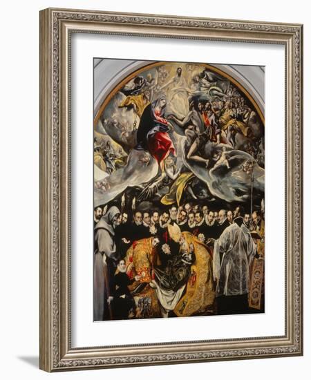 The Burial of the Count of Orgaz-El Greco-Framed Premium Giclee Print