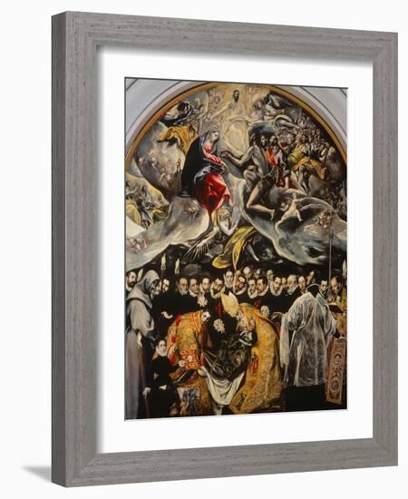 The Burial of the Count of Orgaz-El Greco-Framed Premium Giclee Print