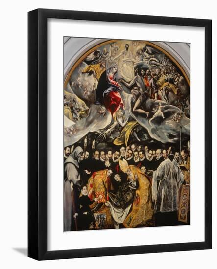 The Burial of the Count of Orgaz-El Greco-Framed Premium Giclee Print