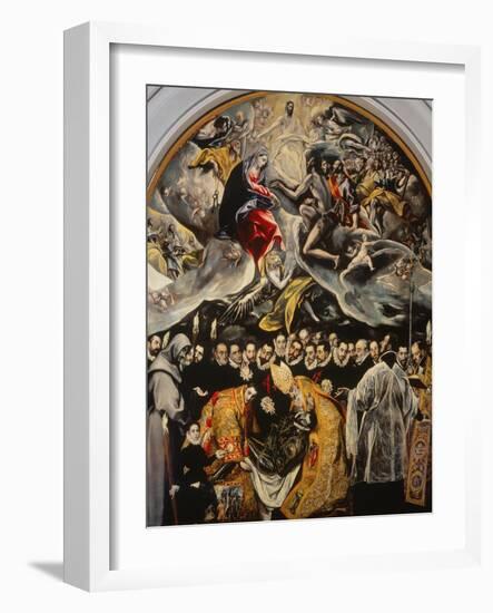 The Burial of the Count of Orgaz-El Greco-Framed Premium Giclee Print