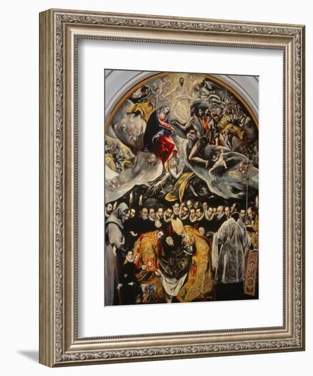 The Burial of the Count of Orgaz-El Greco-Framed Giclee Print