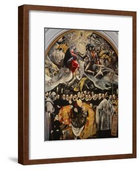 The Burial of the Count of Orgaz-El Greco-Framed Giclee Print