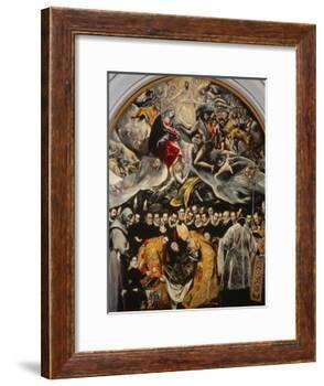 The Burial of the Count of Orgaz-El Greco-Framed Giclee Print