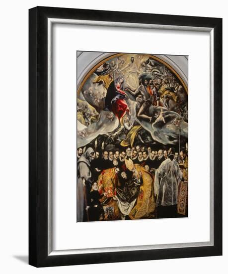 The Burial of the Count of Orgaz-El Greco-Framed Giclee Print