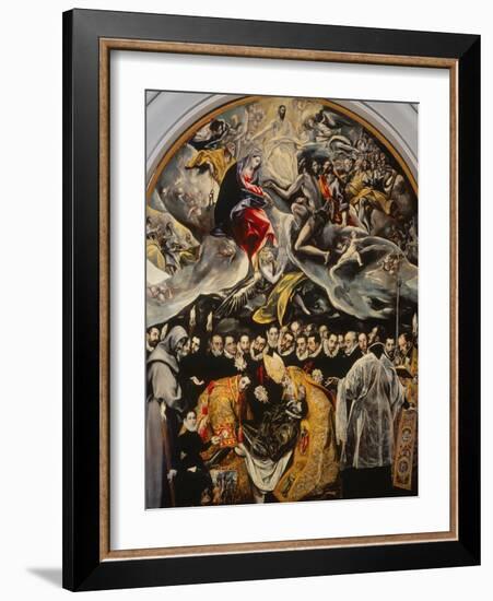 The Burial of the Count of Orgaz-El Greco-Framed Giclee Print