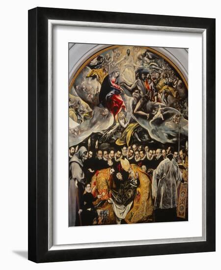 The Burial of the Count of Orgaz-El Greco-Framed Giclee Print