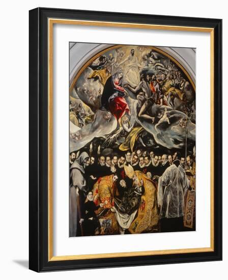 The Burial of the Count of Orgaz-El Greco-Framed Giclee Print