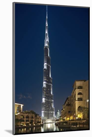 The Burj Khalifa (Armani Hotel) by Skidmore Owings, Merrill and Souk Al Bahar, Business Bay-Cahir Davitt-Mounted Photographic Print