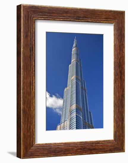 The Burj Khalifa (Armani Hotel) Designed by Skidmore Owings and Merrill, Business Bay, Dubai-Cahir Davitt-Framed Photographic Print