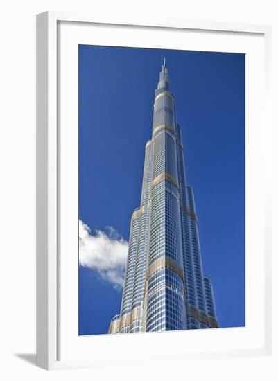 The Burj Khalifa (Armani Hotel) Designed by Skidmore Owings and Merrill, Business Bay, Dubai-Cahir Davitt-Framed Photographic Print