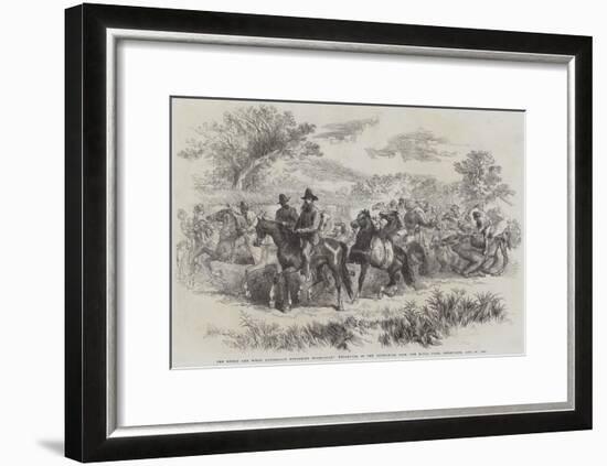 The Burke and Wills Australian Exploring Expedition-null-Framed Giclee Print