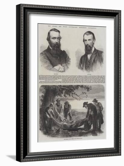 The Burke and Wills Australian Exploring Expedition-null-Framed Giclee Print