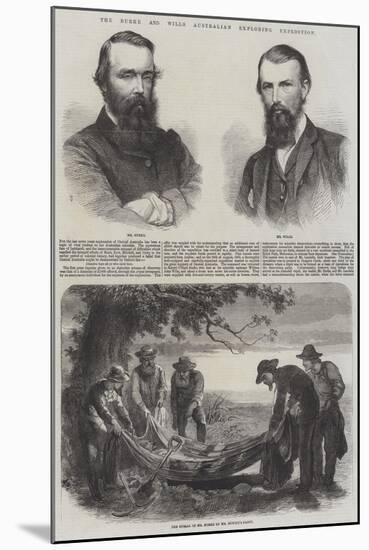 The Burke and Wills Australian Exploring Expedition-null-Mounted Giclee Print