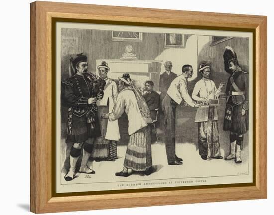 The Burmese Ambassadors at Edinburgh Castle-Sir James Dromgole Linton-Framed Premier Image Canvas