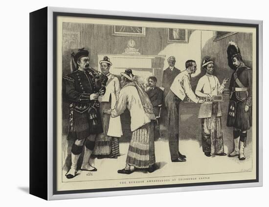 The Burmese Ambassadors at Edinburgh Castle-Sir James Dromgole Linton-Framed Premier Image Canvas